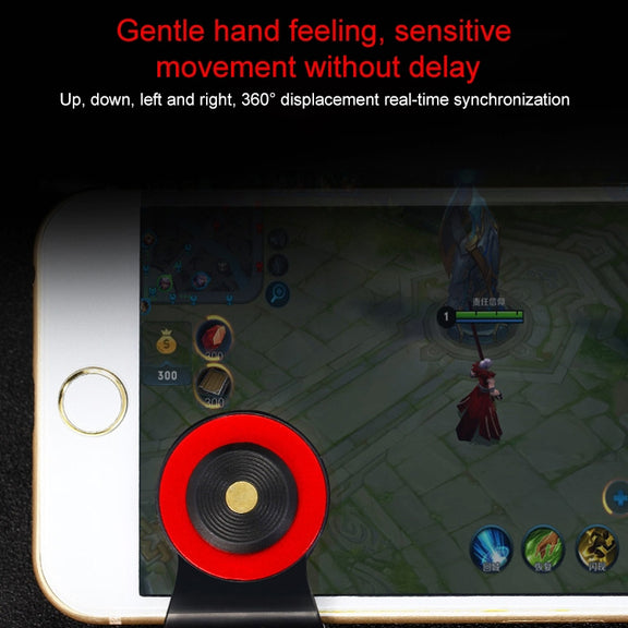 A9 Direct Mobile Clip Games Joystick Artifact Hand Travel Button Sucker with Ring Holder for iPhone, Android Phone, Tablet(Red)