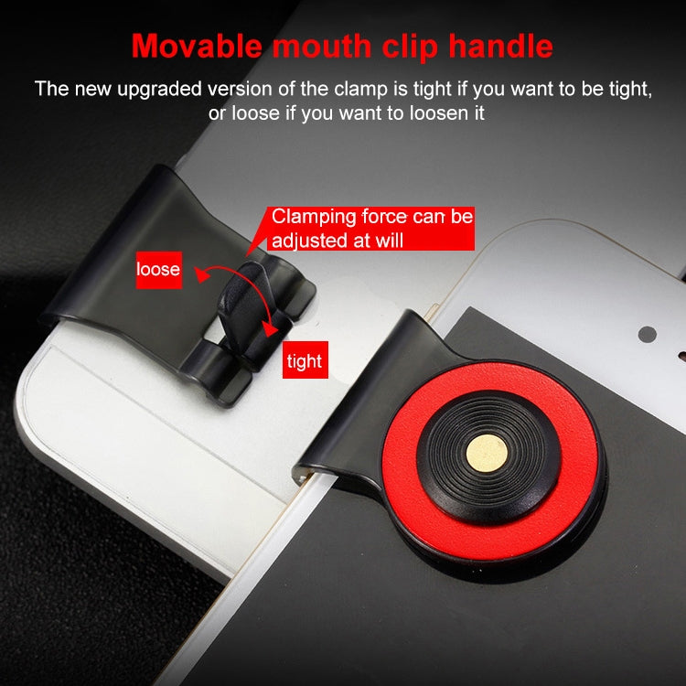 A9 Direct Mobile Clip Games Joystick Artifact Hand Travel Button Sucker with Ring Holder for iPhone, Android Phone, Tablet(Red)