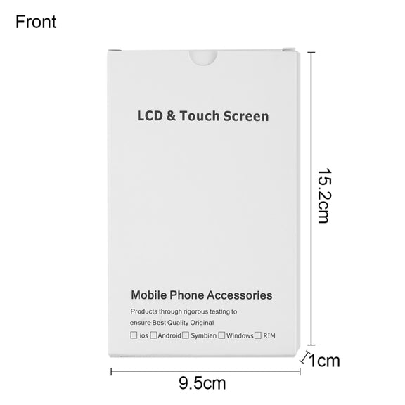 50 PCS Cardboard Packaging White Box for iPhone 8 / 7 LCD Screen and Digitizer Full Assembly