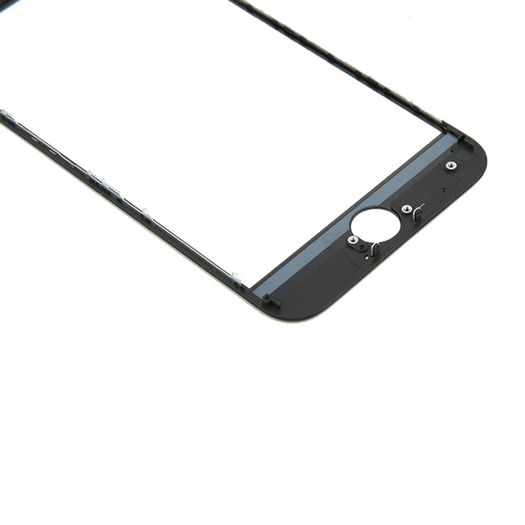 Front Screen Outer Glass Lens with Front LCD Screen Bezel Frame for iPhone 8(Black)