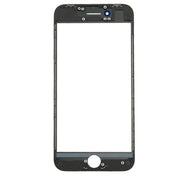 Front Screen Outer Glass Lens with Front LCD Screen Bezel Frame & OCA Optically Clear Adhesive for iPhone 8(Black)