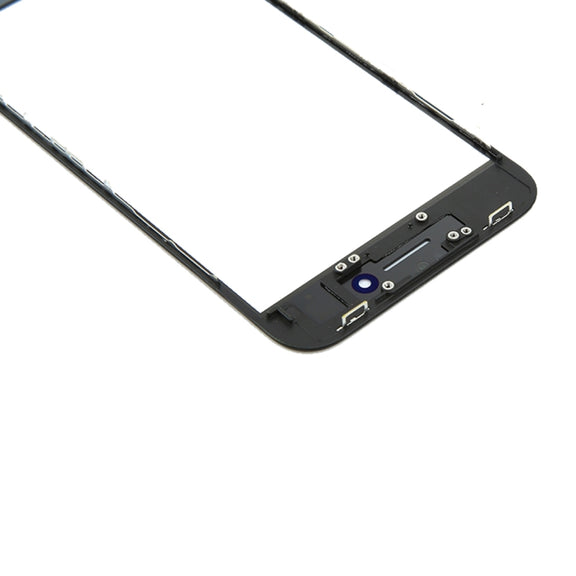 Front Screen Outer Glass Lens with Front LCD Screen Bezel Frame & OCA Optically Clear Adhesive for iPhone 8(Black)