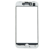 Front Screen Outer Glass Lens with Front LCD Screen Bezel Frame & OCA Optically Clear Adhesive for iPhone 8(White)