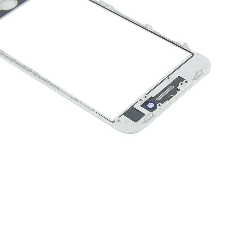 Front Screen Outer Glass Lens with Front LCD Screen Bezel Frame & OCA Optically Clear Adhesive for iPhone 8(White)