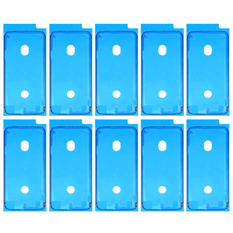 10 PCS LCD Frame Bezel Water-resistant Adhesive Stickers for iPhone 8(Black)