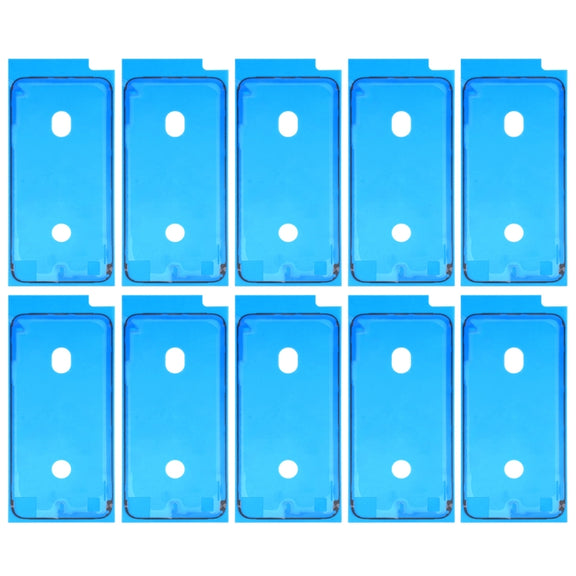 10 PCS LCD Frame Bezel Water-resistant Adhesive Stickers for iPhone 8(Black)