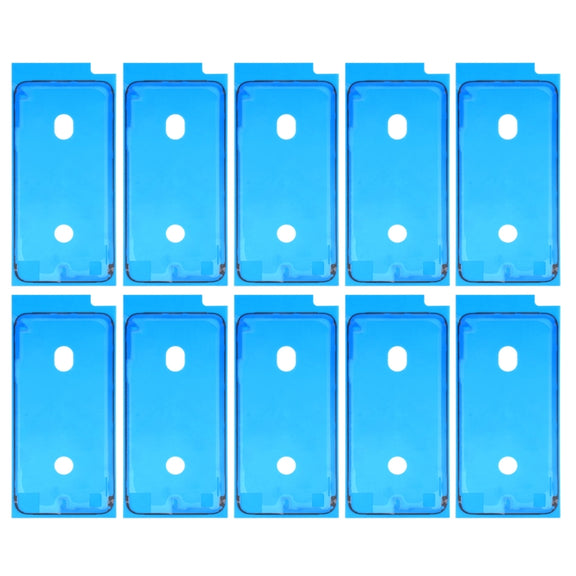 10 PCS LCD Frame Bezel Water-resistant Adhesive Stickers for iPhone 8(Black)