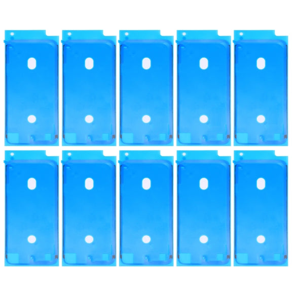 10 PCS LCD Frame Bezel Water-resistant Adhesive Stickers for iPhone 8 (White)