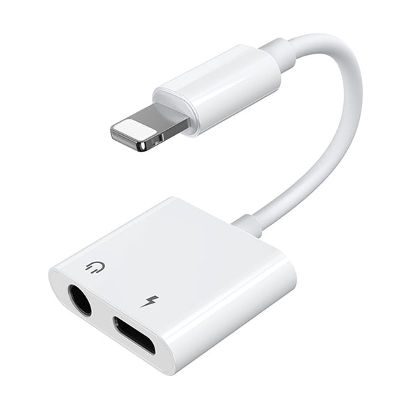 JOYROOM S-Y104 Ben Series Apple 3.5+Lightning Adapter, Length: 1.2m(White)