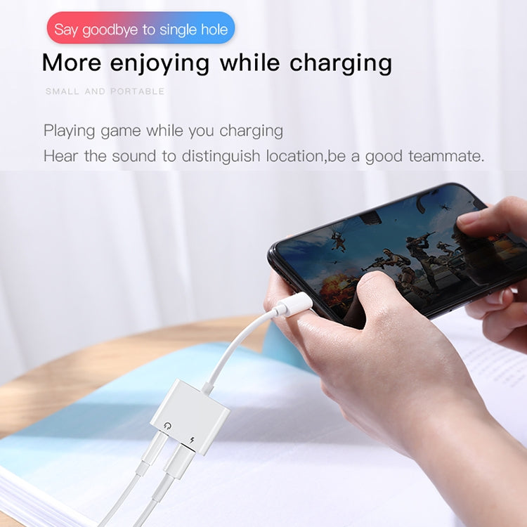 JOYROOM S-Y104 Ben Series Apple 3.5+Lightning Adapter, Length: 1.2m(White)
