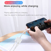 JOYROOM S-Y104 Ben Series Apple 3.5+Lightning Adapter, Length: 1.2m(White)