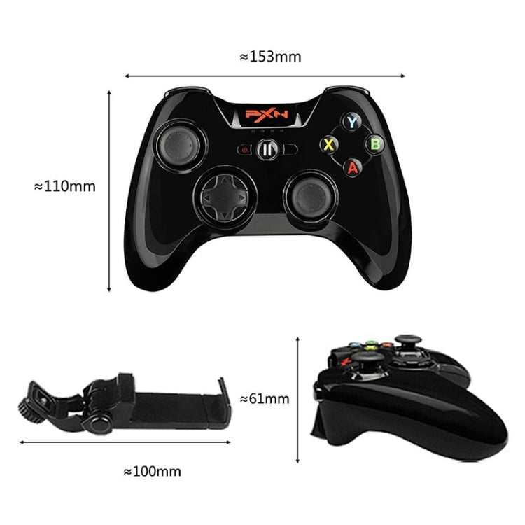 PXN PXN-6603 MFI Mobile Phone Wireless Bluetooth Game Handle Controller, Compatible with iOS System(Black)