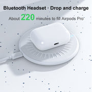 964 15W Round Shape Wireless Fast Charging(Black)