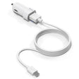 IVON CC13 QC 3.0 Fast Charging Car Charger Set with Micro USB Charging Cable (White) - Car Charger by IVON | Online Shopping South Africa | PMC TechLife | Buy Now Pay Later Mobicred