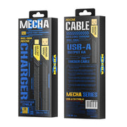 WK WDC-190a Mech Series 6A USB to USB-C/Type-C Fast Charge Data Cable, Length: 1m(Tarnish)