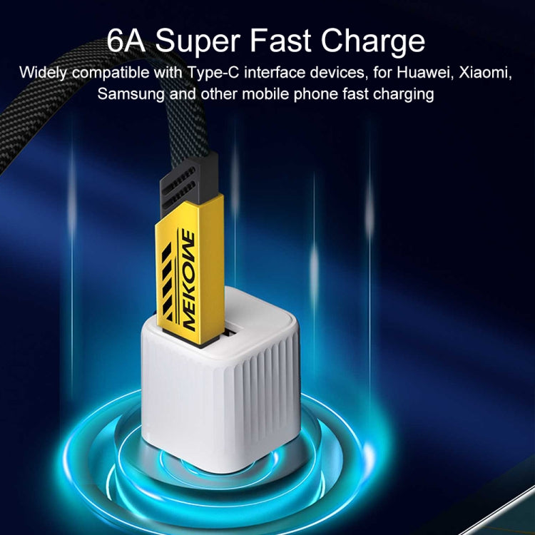 WK WDC-189 Armor Series 2 in 1 65W USB-C/Type-C to USB-C/Type-C+8 Pin Magnetic Data Cable, Length: 1.2m(Yellow)