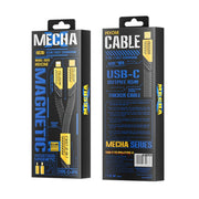 WK WDC-189 Armor Series 2 in 1 65W USB-C/Type-C to USB-C/Type-C+8 Pin Magnetic Data Cable, Length: 1.2m(Yellow)