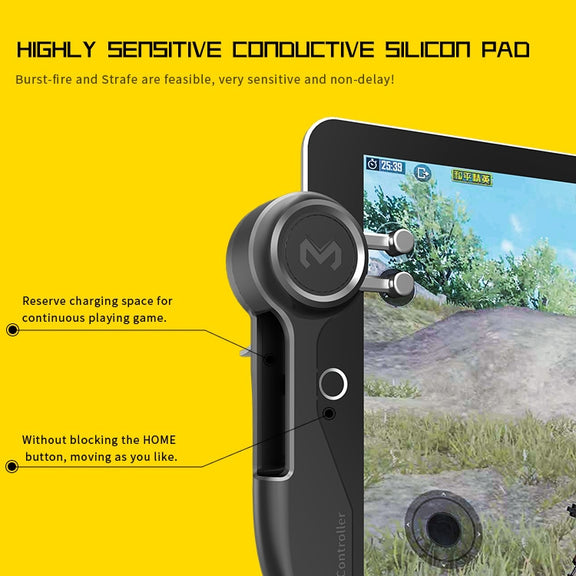 MeMo AKpad6K Snap-on Six Finger Linkage Trigger Imitation Shooting Game Controller for Tablet PC, One Pair