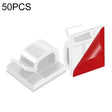 HG2392 50 PCS Desktop Data Cable Organizer Fixing Clip, Gum Type: Acrylic (White) - Cable Organizer by PMC TechLife | Online Shopping South Africa | PMC TechLife