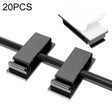 HG2613 20 PCS Desktop Data Cable Organizer Fixing Clip (Black) - Cable Organizer by PMC TechLife | Online Shopping South Africa | PMC TechLife