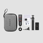 W28-QK Mobile Phone Universal Lens Telescope 28X Big Pocket + Metal Tripod Set