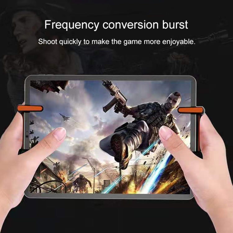 Eating Chicken One-button Burst Shooting Game Handle Controller for Tablet PC, 1 Pair (Yellow)