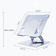 R-JUST HZ39 Triangular Swivel Lift Laptop Stand (Grey)