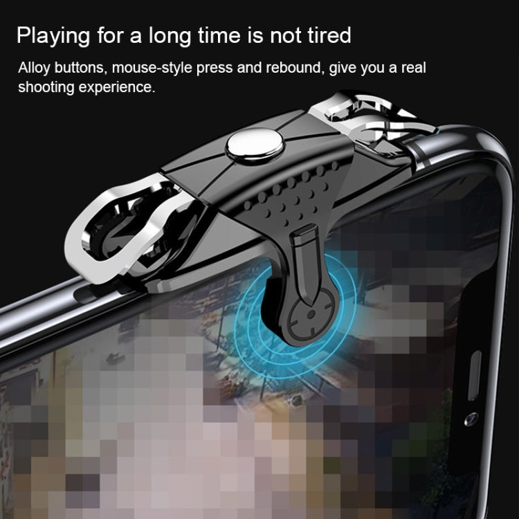 Mini Eating Chicken Mobile Phone Trigger Shooting Controller Handle Auxiliary Button (Transparent)