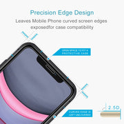 For iPhone 11 / XR 10pcs 0.26mm 9H 2.5D Tempered Glass Film