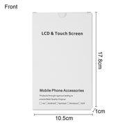 50 PCS Cardboard Packaging White Box for iPhone 8 Plus / 7 Plus LCD Screen and Digitizer Full Assembly