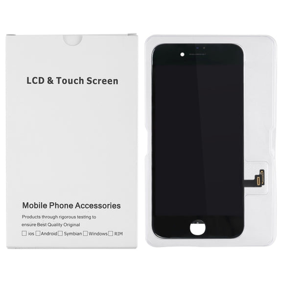 50 PCS Cardboard Packaging White Box for iPhone 8 Plus / 7 Plus LCD Screen and Digitizer Full Assembly