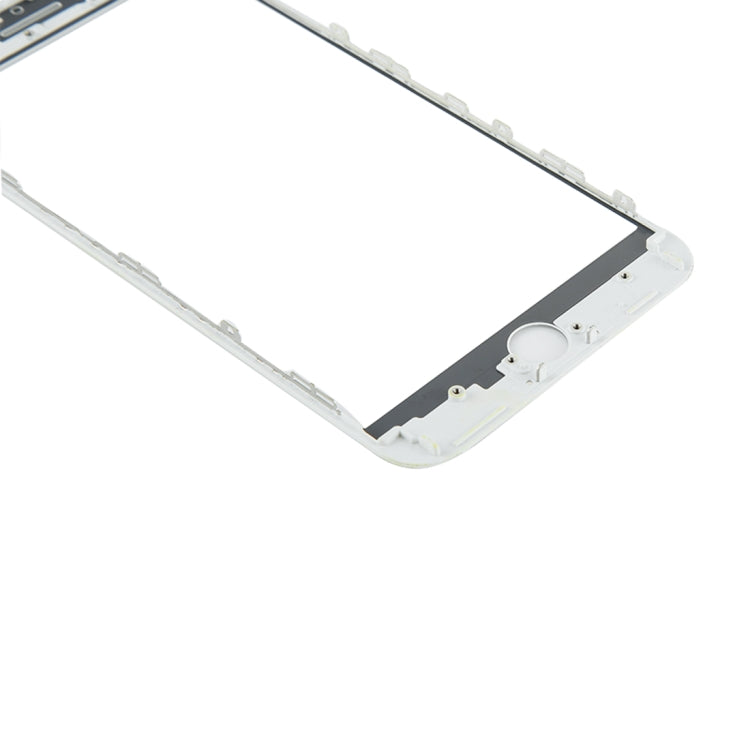 Front Screen Outer Glass Lens with Front LCD Screen Bezel Frame & OCA Optically Clear Adhesive for iPhone 8 Plus(White)