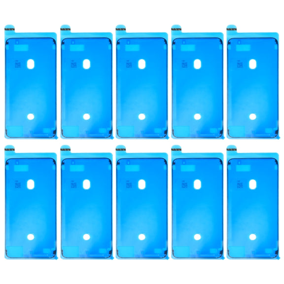10 PCS LCD Frame Bezel Water-resistant Adhesive Stickers for iPhone 8 Plus(Black)