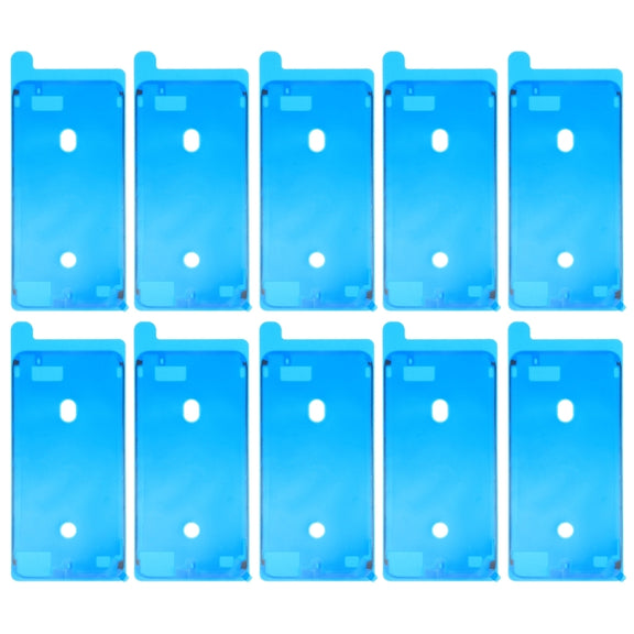 10 PCS LCD Frame Bezel Water-resistant Adhesive Stickersfor iPhone 8 Plus (White)