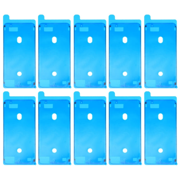 10 PCS LCD Frame Bezel Water-resistant Adhesive Stickersfor iPhone 8 Plus (White)