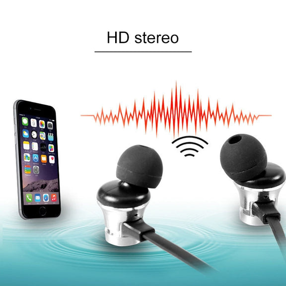 XT11 Magnetic In-Ear Wireless Bluetooth V4.2 Earphones(Silver)