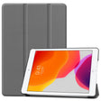 For iPad 10.2 Custer Texture Horizontal Flip Smart PU Leather Case with Sleep / Wake-up Function & Three-folding Holder (Grey) - free shipping - PMC TechLife - Order now!