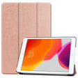 For iPad 10.2 Custer Texture Horizontal Flip Smart PU Leather Case with Sleep / Wake-up Function & Three-folding Holder (Rose Gold) - iPad 10.2 Cases by PMC TechLife | Online Shopping South Africa | PMC TechLife