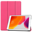 For iPad 10.2 Custer Texture Horizontal Flip Smart PU Leather Case with Sleep / Wake-up Function & Three-folding Holder (Rose Red) - iPad 10.2 Cases by PMC TechLife | Online Shopping South Africa | PMC TechLife