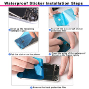100 PCS LCD Frame Bezel Water-resistant Adhesive Stickers for iPhone X