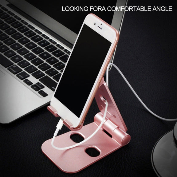 WQ-02 Foldable Creative Lazy Bracket Phone Holder (Black)