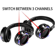 UHF-9 Headset LED Wireless Noise Cancelling Earphone (Black)