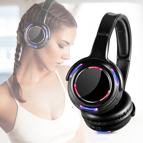 UHF-9 Headset LED Wireless Noise Cancelling Earphone (Black)