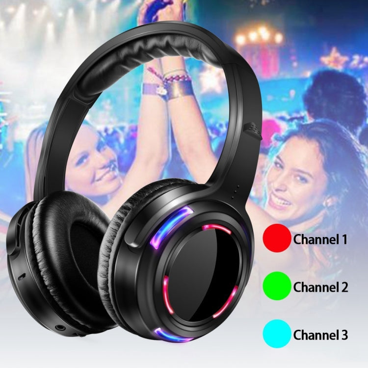 UHF-9 Headset LED Wireless Noise Cancelling Earphone (Black)