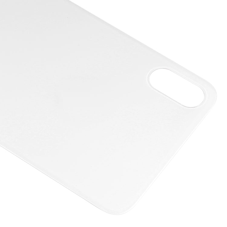 Easy Replacement Big Camera Hole Glass Back Battery Cover with Adhesive for iPhone XS Max(White)