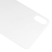 Easy Replacement Big Camera Hole Glass Back Battery Cover with Adhesive for iPhone XS Max(White)