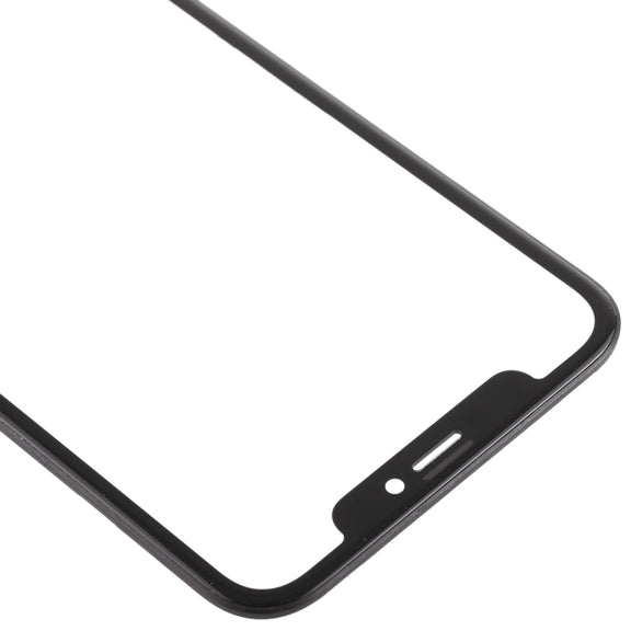 Front Screen Outer Glass Lens with Frame + OCA Optically Clear Adhesive for iPhone XR(Black)