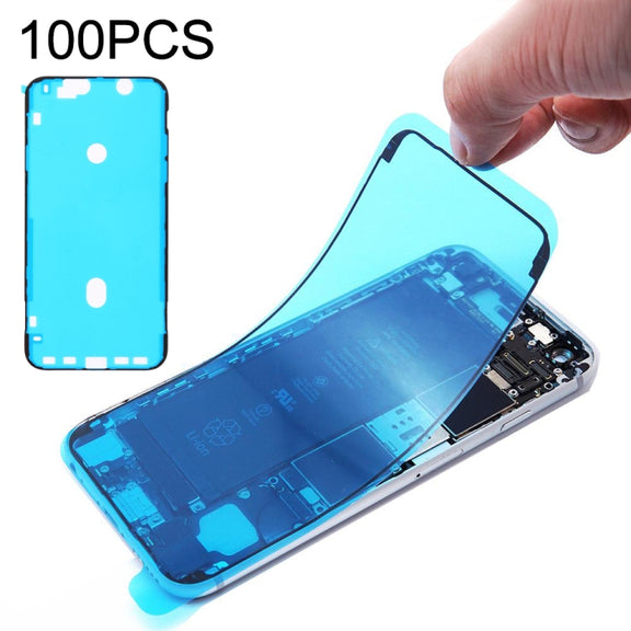 100 PCS LCD Frame Bezel Water-resistant Adhesive Stickers for iPhone XR