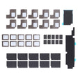 10 Sets Motherboard Heat Sink Sticker for iPhone XR - Others by PMC TechLife | Online Shopping South Africa | PMC TechLife