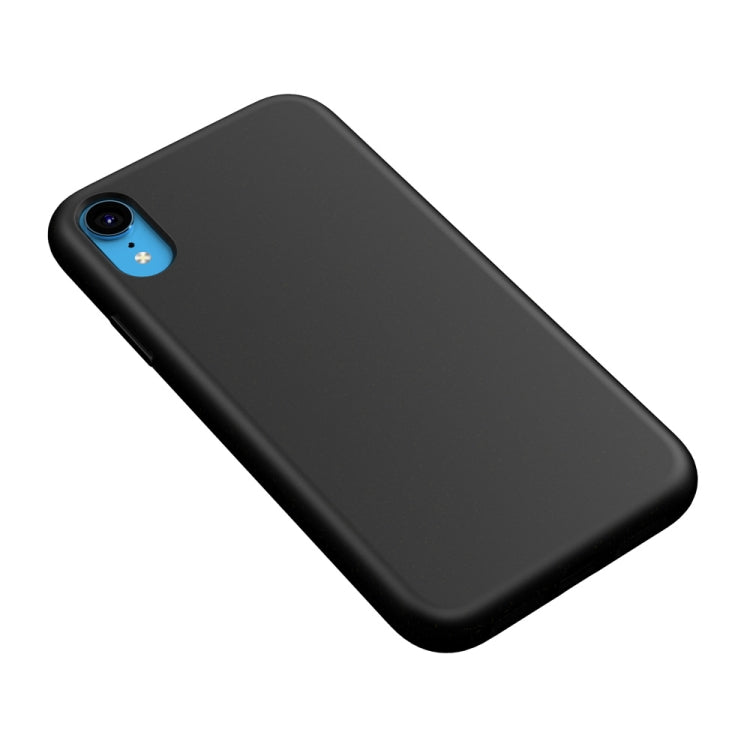 For iPhone XR Starry Series Shockproof  Straw Material + TPU Protective Case (Black)